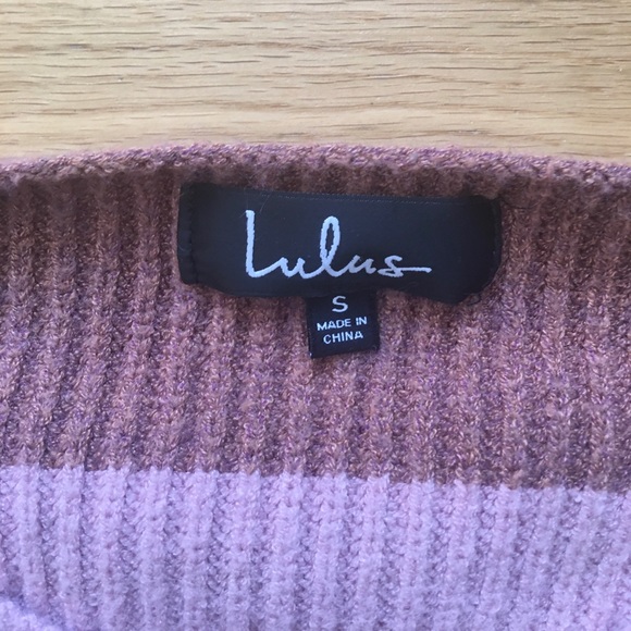 Lulu’s Sundae Cream Multi Striped Sweater - Picture 3 of 6